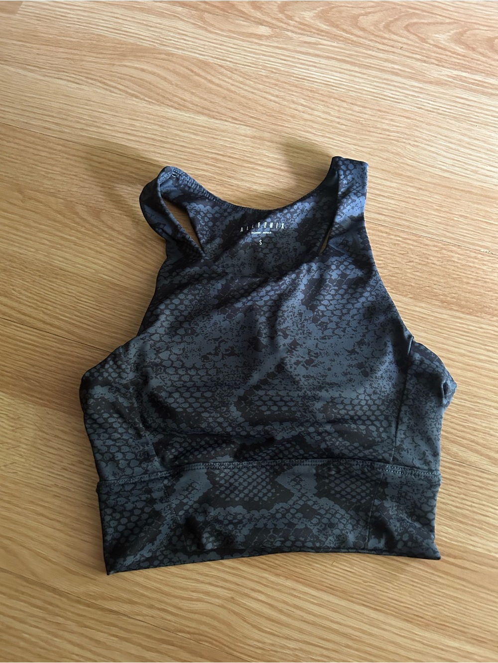 ALLFENIX Animal Print Padded Sports Bra Tank Small